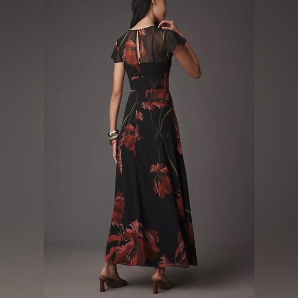 $238 NWOT Hutch “Nia” Floral Maxi Dress in Black Sz 14P - Picture 2 of 13